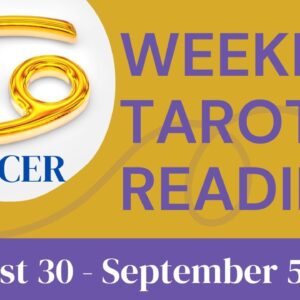 CANCER ♋️ Weekly Tarot 30th August 2021 |“Getting INTO BED with LIFE!”| #Cancer#September#Tarot