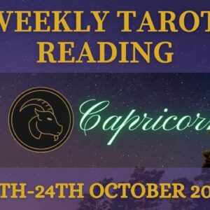 CAPRICORN ♑️ Weekly Tarot 18th October 2021 |“Be here, NOW!”| #October#Tarot