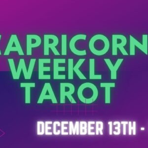 ♑️ CAPRICORN weekly Tarot reading | 13th - 19th December 2021 | #Capricorn #WeeklyTarot