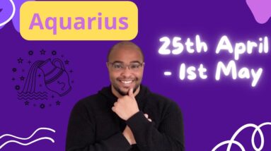 AQUARIUS ♒️ weekly tarot 25th April - 1st May  |“MOVE ON UP!”| #ReydiantAquarius