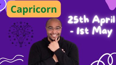 CAPRICORN ♑️ weekly tarot 25th April -1st May 2022  |“A VEIL DROPS NOW!”| #ReydiantCapricorn