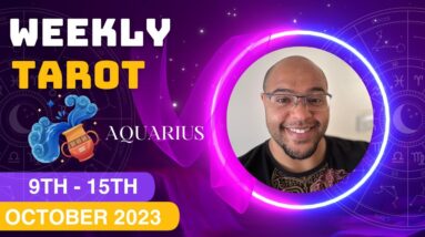 AQUARIUS -  "STAND STILL! Get a hold of yourself Aquarius!" October 2023 Tarot