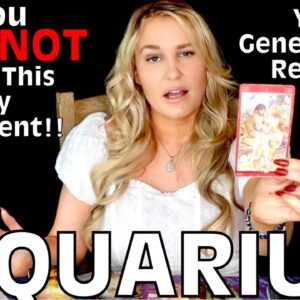 AQUARIUS: “FOR YOUR OWN SAKE YOU NEED TO HEAR THE TRUTH ABOUT THEM AQUARIUS!!”