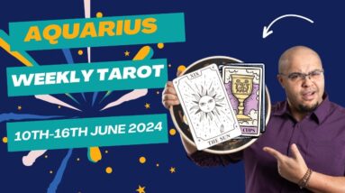 AQUARIUS WEEKLY TAROT ♒️ "WELL, ITS ABOUT TIME SON!" #reydiantweekly