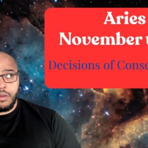 Aries November Tarot ♈️ | Choosing who and what to CARE FOR?!  #reydiantreality