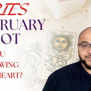 Aries February Tarot ♈️ Are you leading with your Heart, Aries? #reydiantrealitytarot